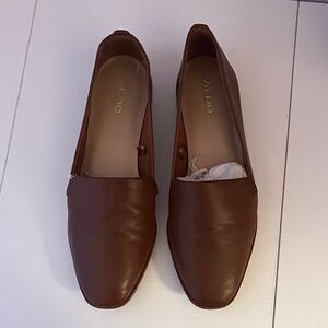 Brown loafers
